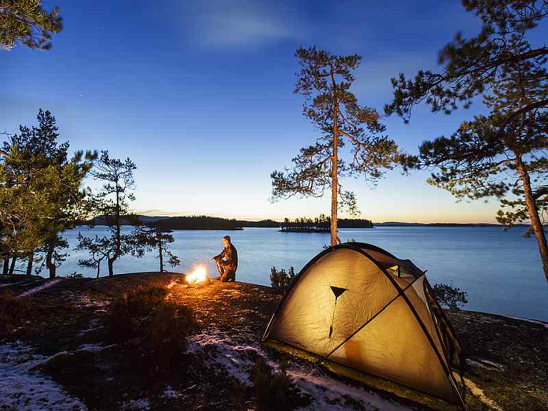 kamperen in finland