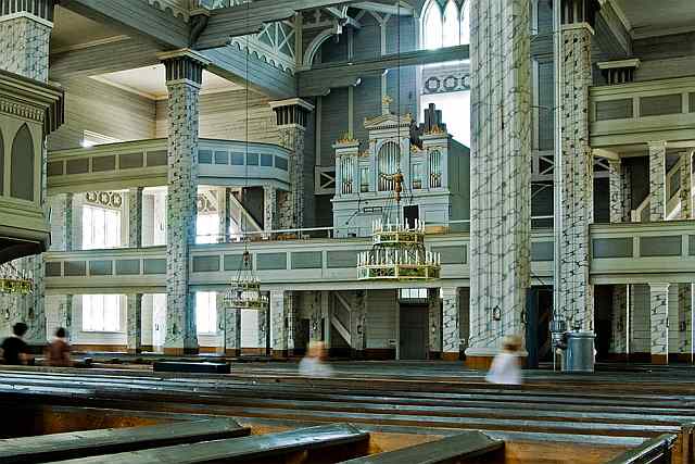 Kerimäki, interieur houten kerk