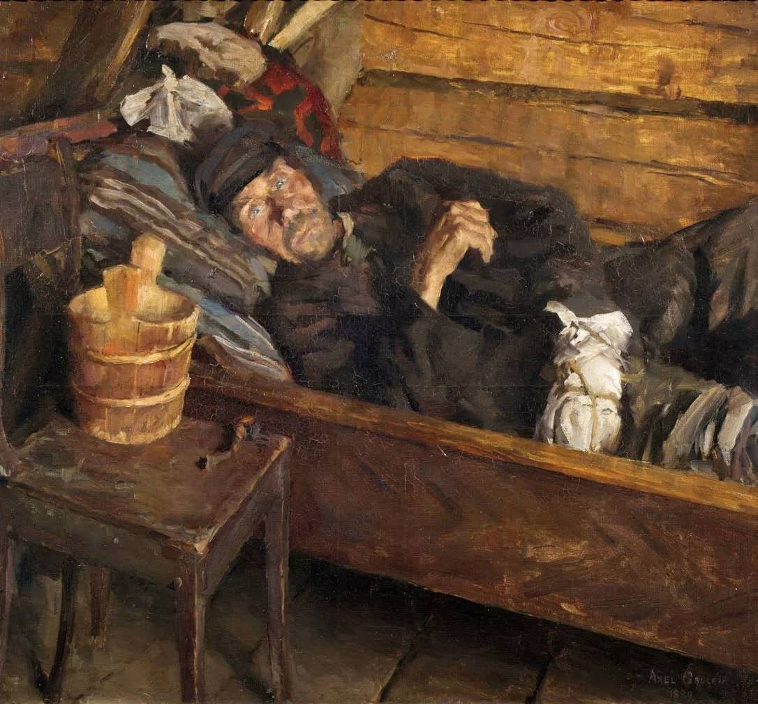 Akseli Gallen-Kallela 13 Akseli Gallen Kallela Haavakuume Wound Fever 1889