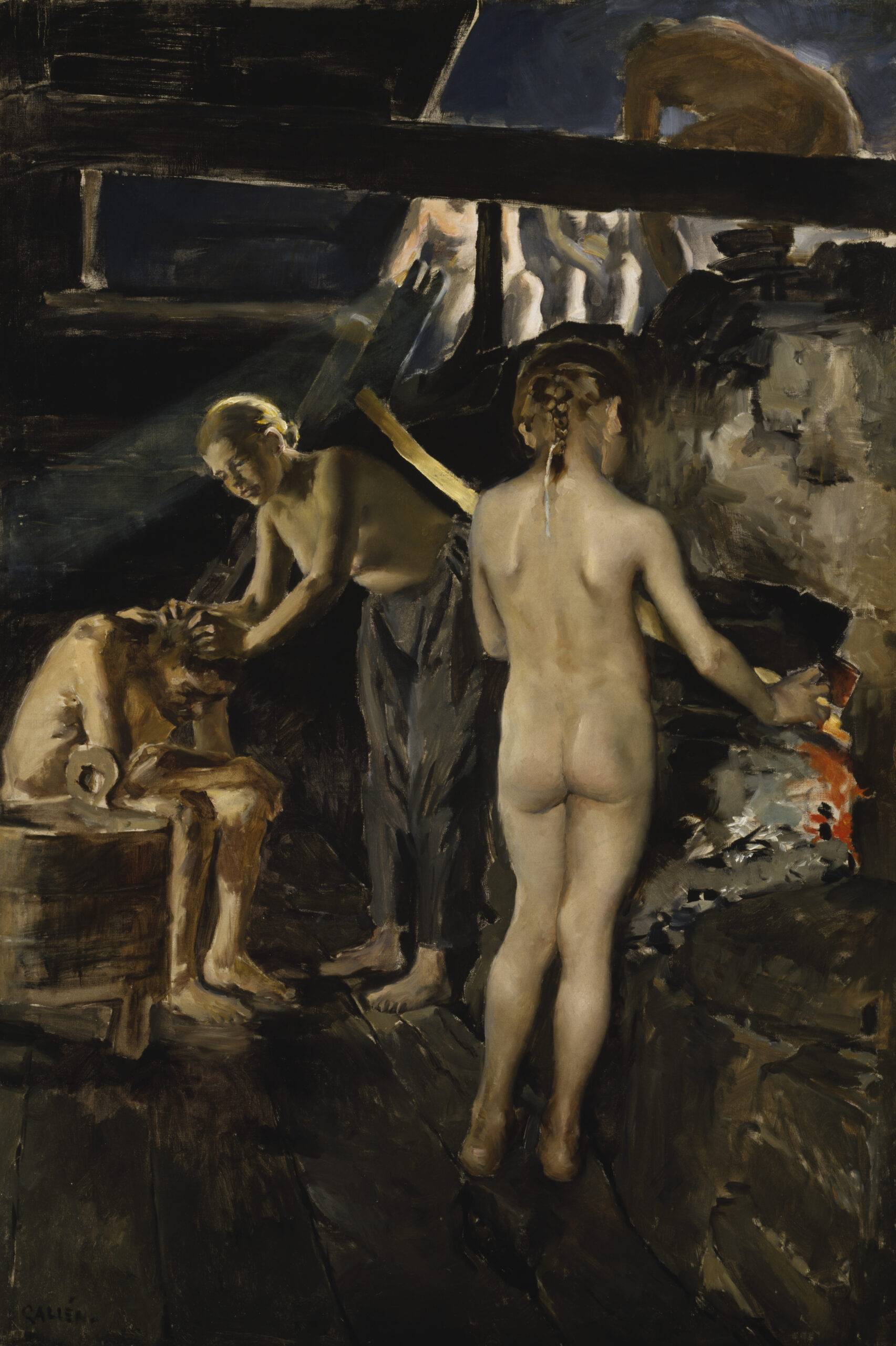Akseli Gallen-Kallela 11 Akseli Gallen Kallela In the Sauna 1889 scaled
