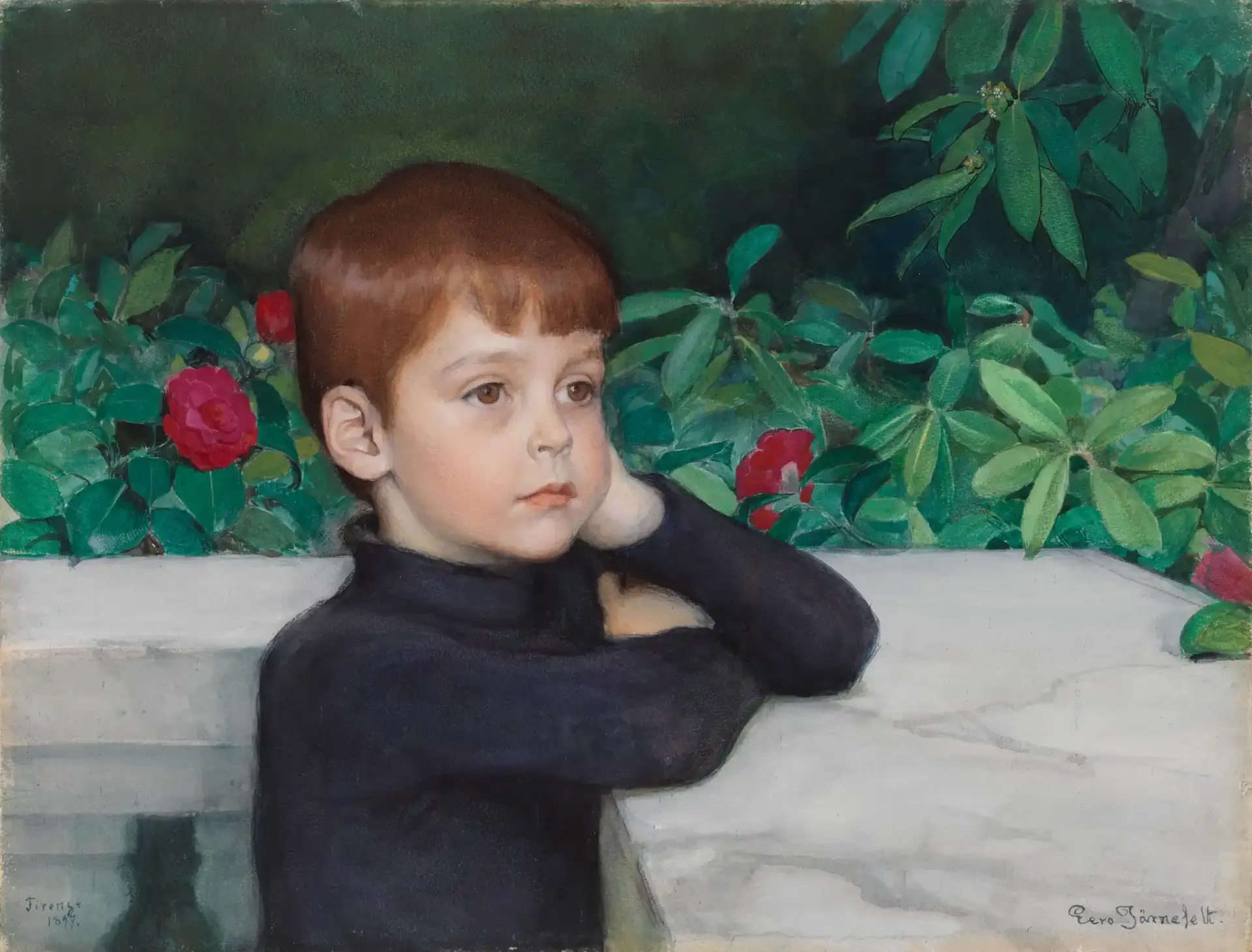 Erik Nikolai Järnefelt 3 Eero Jarnefelt 02 Portrait of the Artists Son 1897