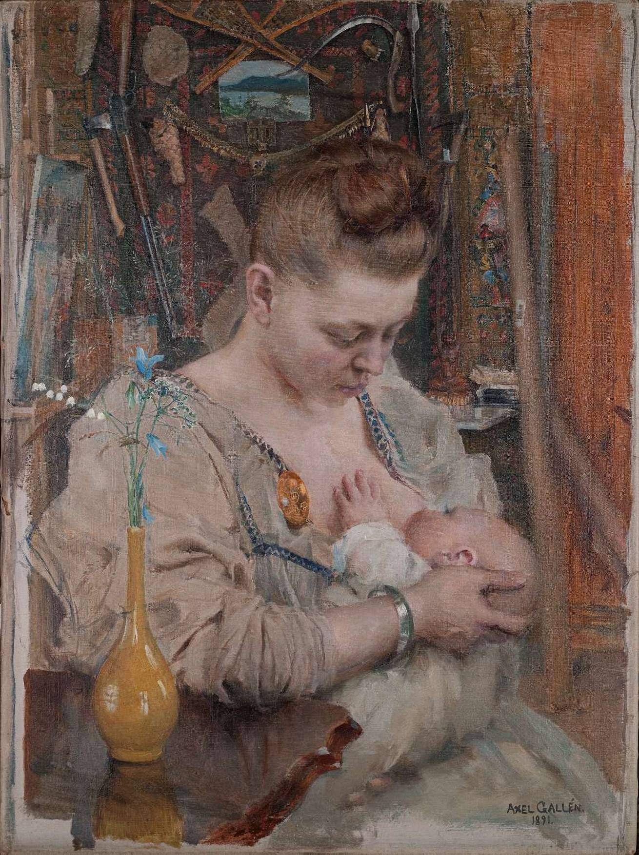Akseli Gallen-Kallela 16 Akseli Gallen Kallela Madonna Mary and Marjatta 1891