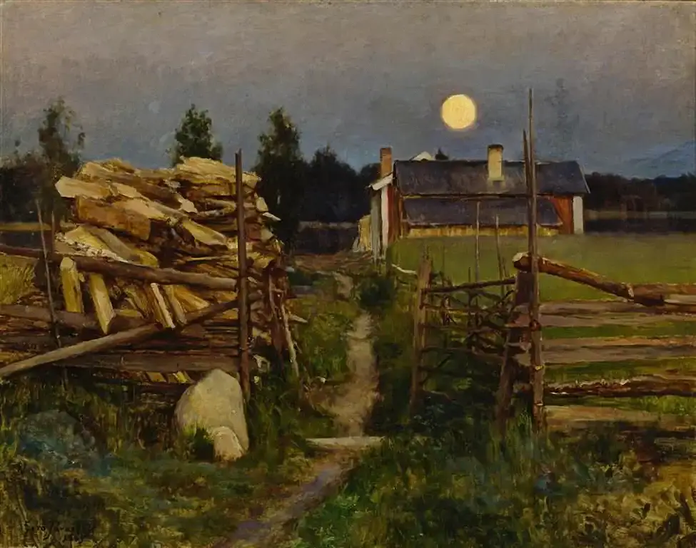 Erik Nikolai Järnefelt 12 Eero Jarnefelt 11 Summer Night Moon 1889