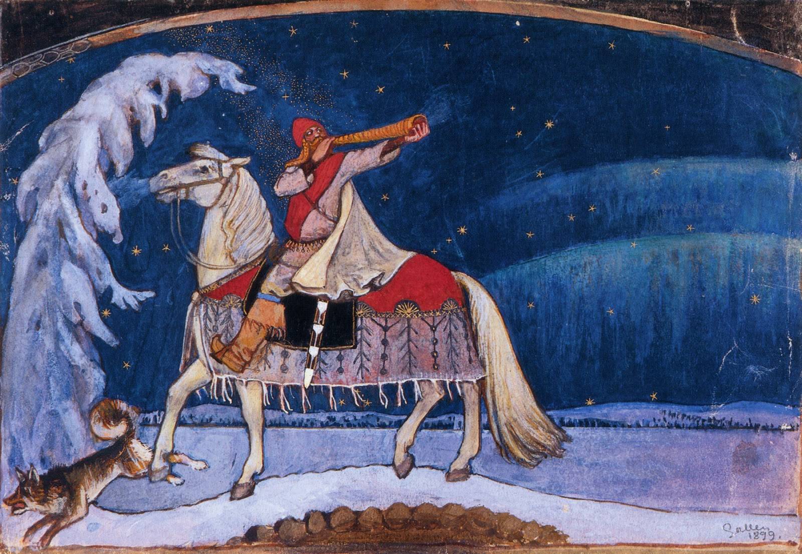 Akseli Gallen-Kallela 9 Akseli Gallen Kallela Kullervo Rides to War 1899