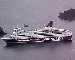 Veerboot Viking Line aan de grond gelopen bij Finse Ålandseilanden