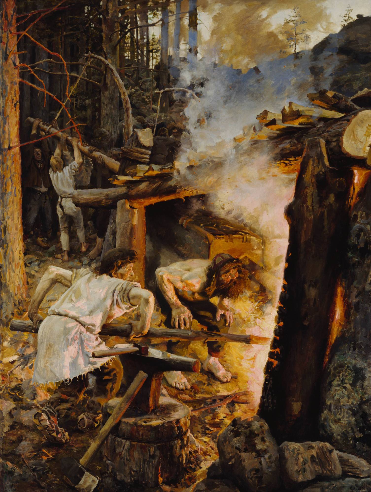 Akseli Gallen Kallela The Forging of the Sampo 1893