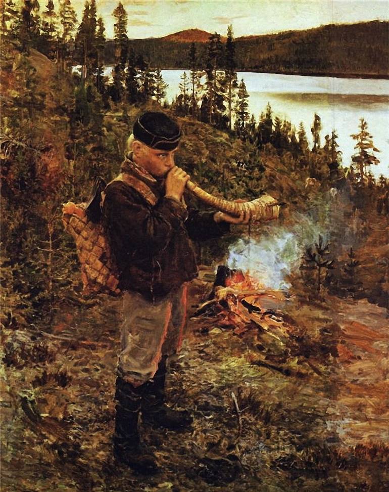 Akseli Gallen Kallela Shepherd Boy from Paanajarvi 1892