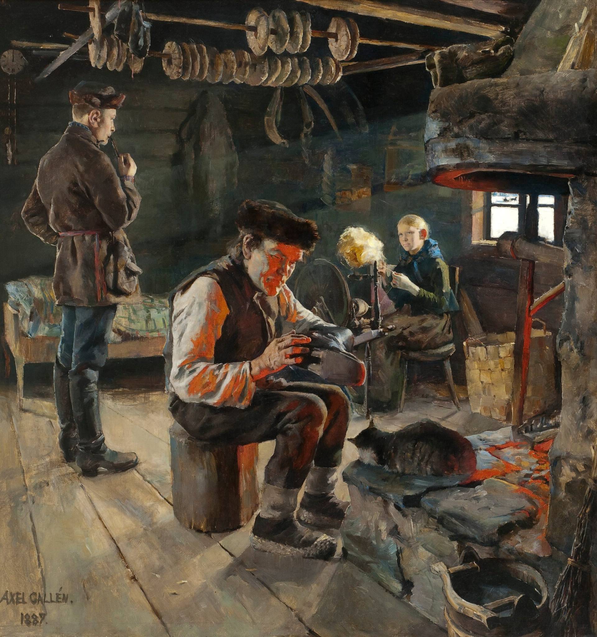 Akseli Gallen Kallela Rustic Life 1887 scaled